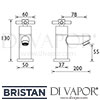 Bristan Decade Bath Taps Dimensions